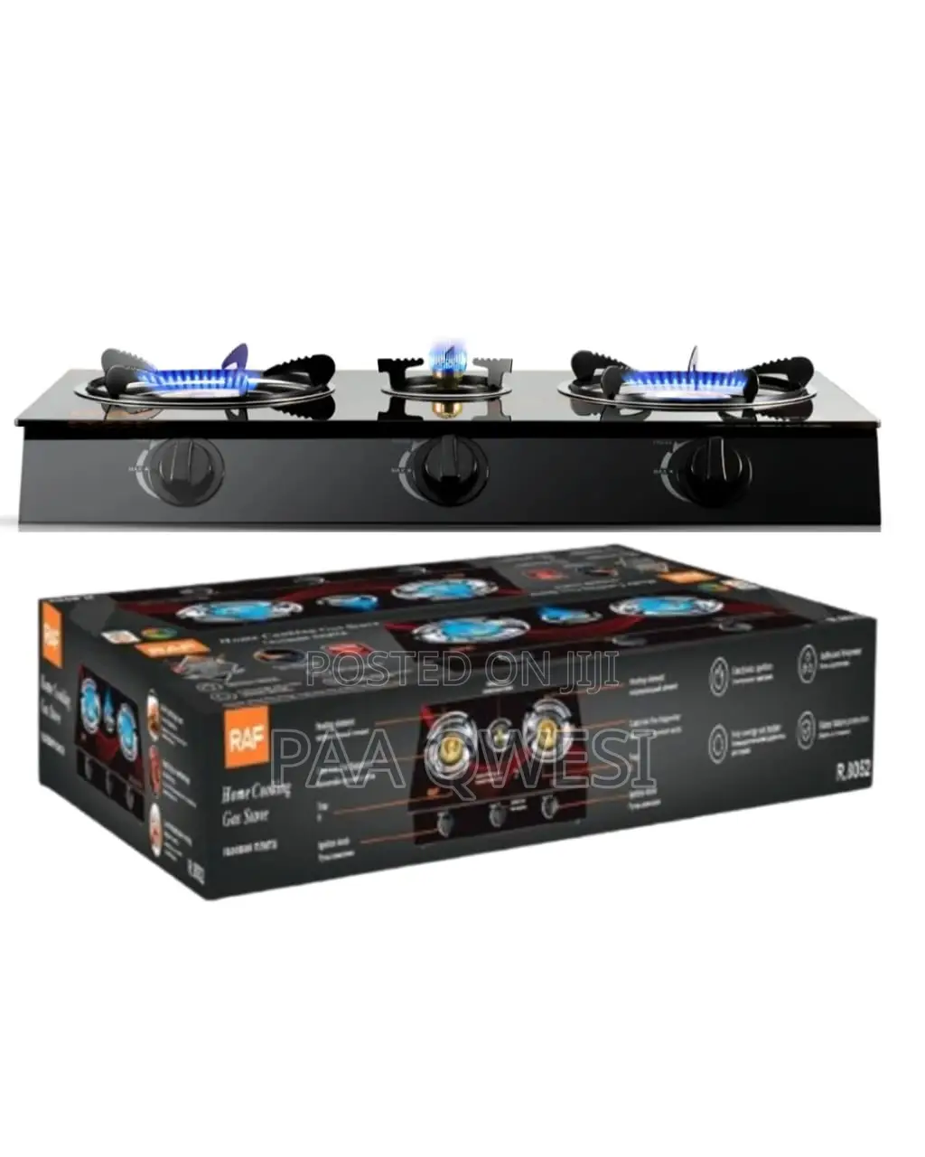 Raf Table Top Gas Cooker – Strong Flame Energy Saving