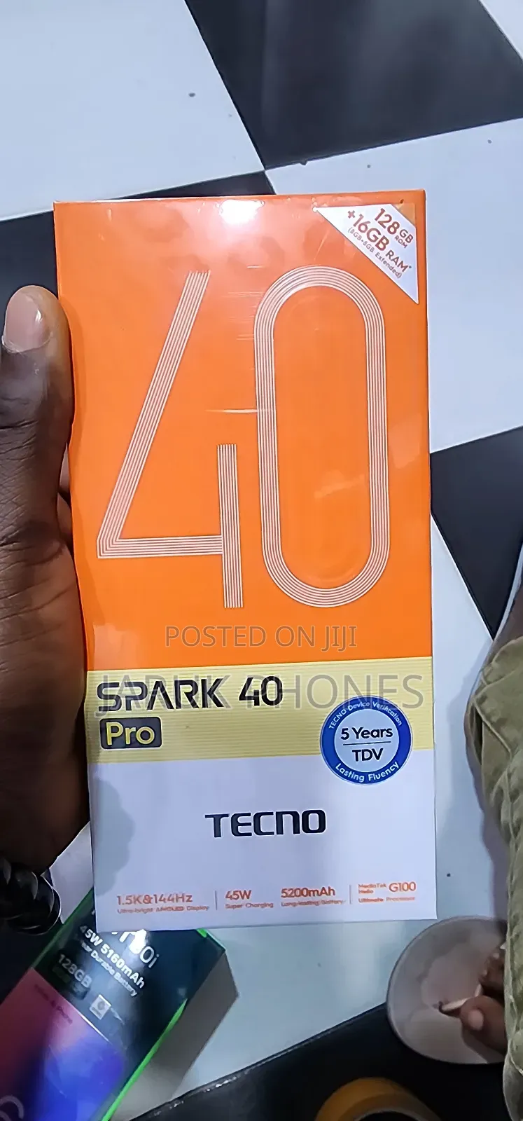 New Tecno Spark 40 Pro 128 GB Black