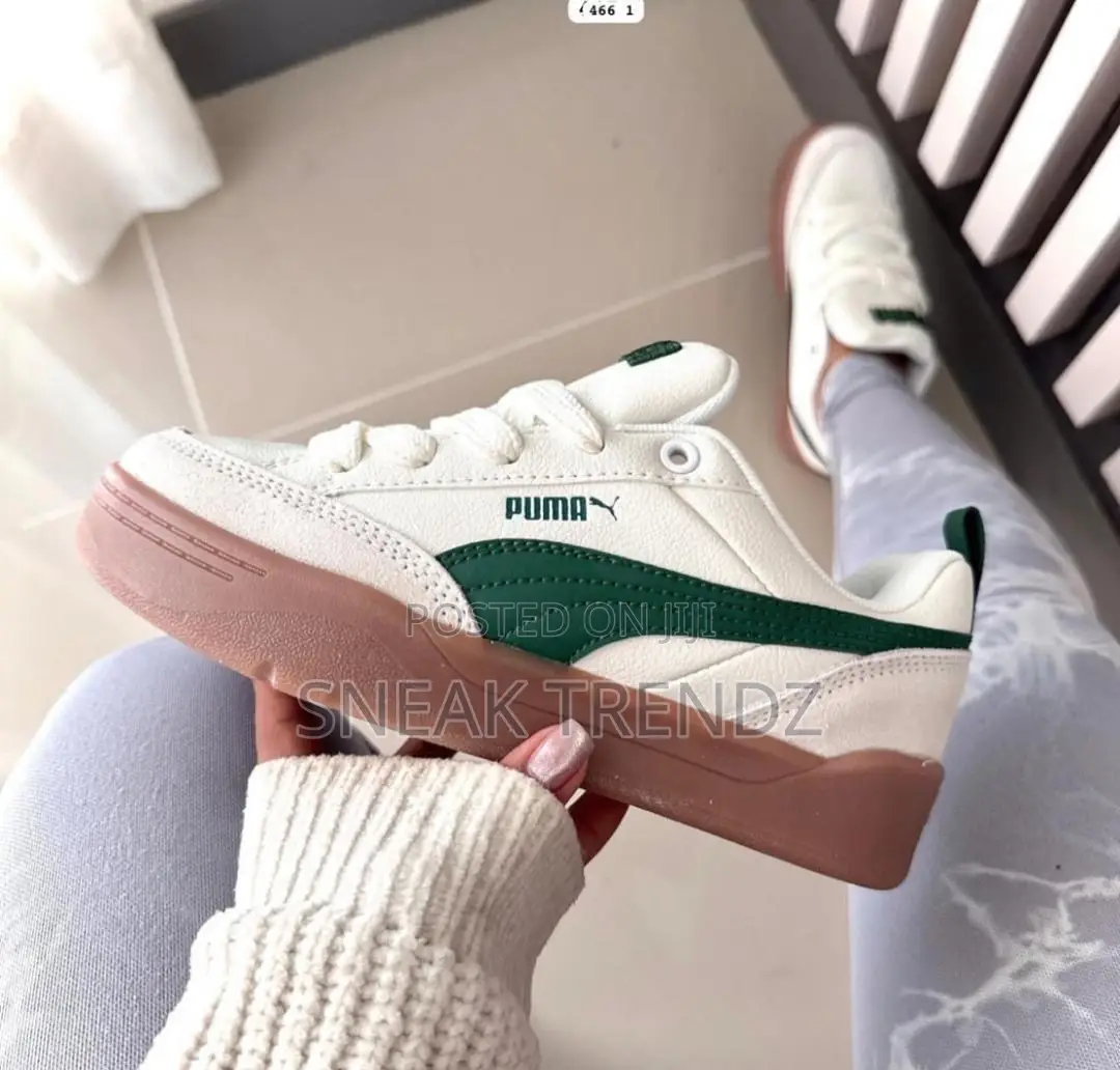 Puma Og Trainers White Green