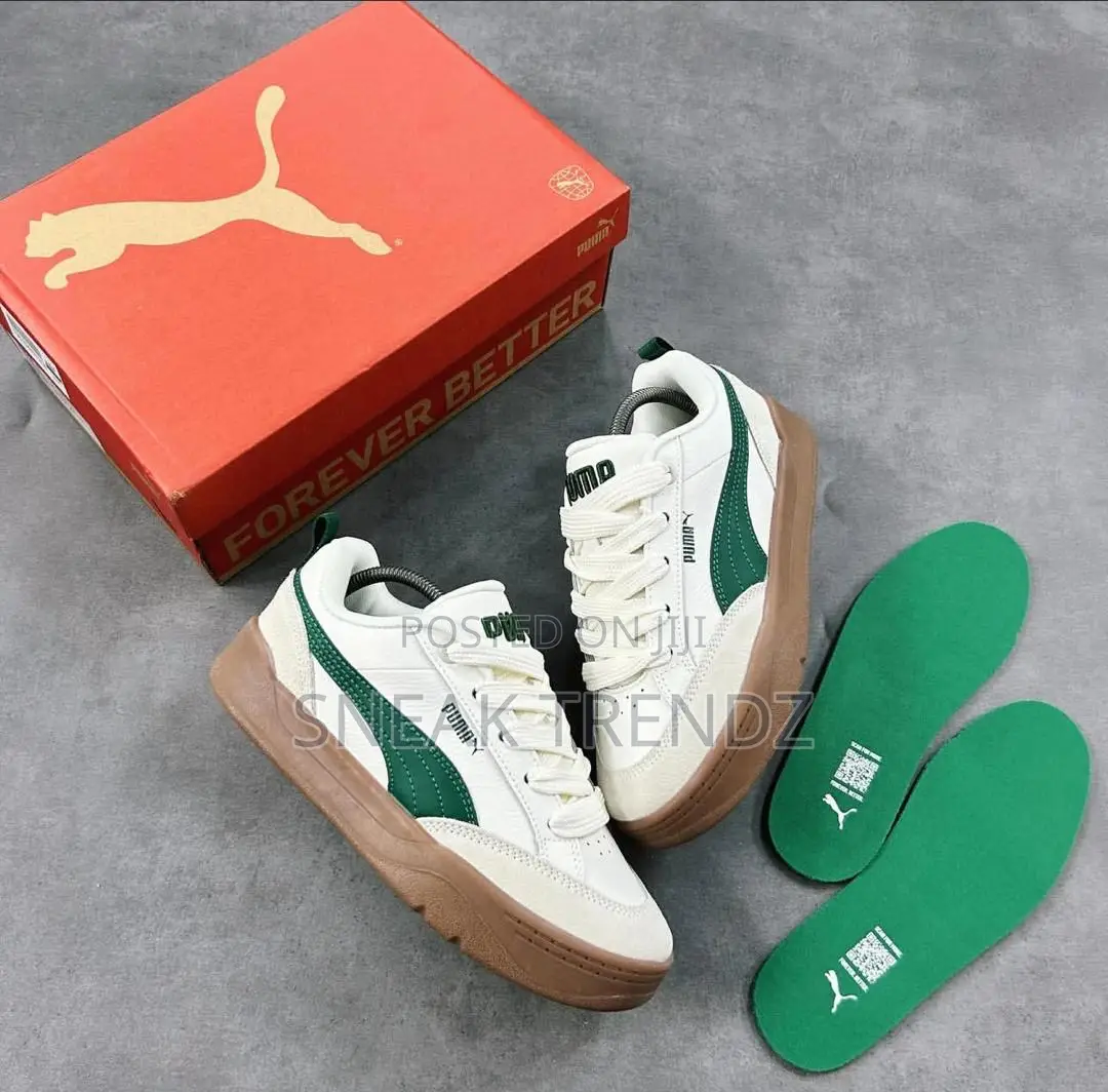 Puma Og Trainers White Green