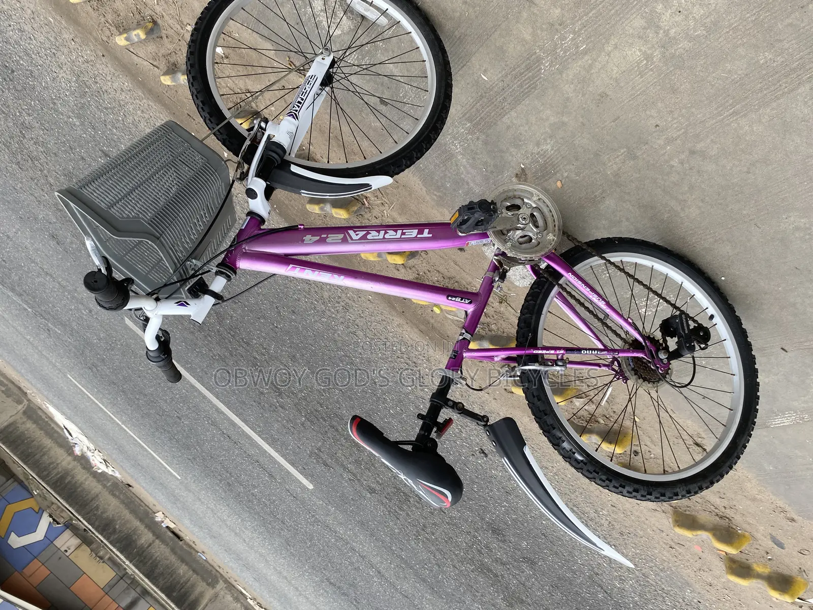 Purple Ladies Bike 24 Inches