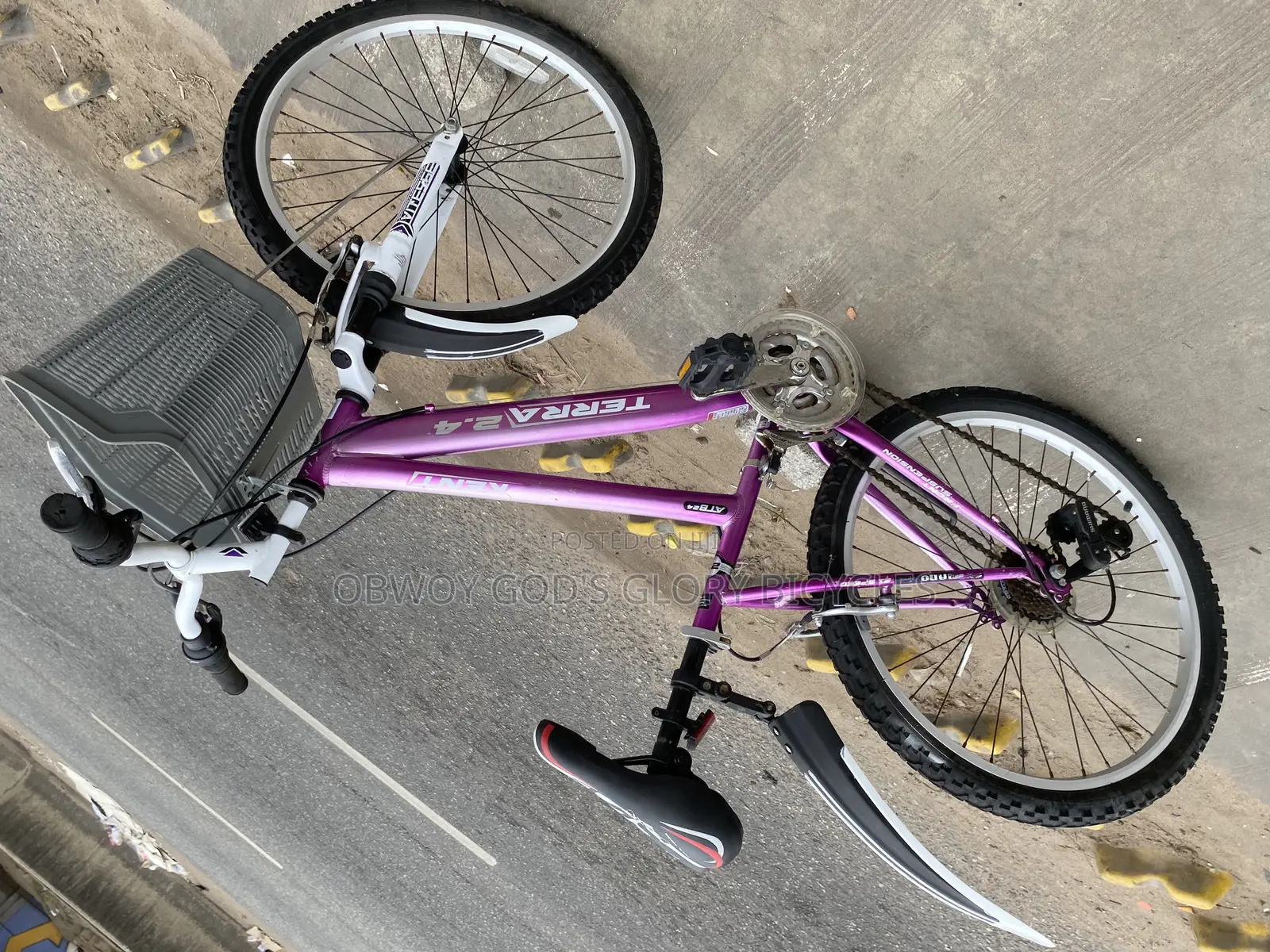 Purple Ladies Bike 24 Inches