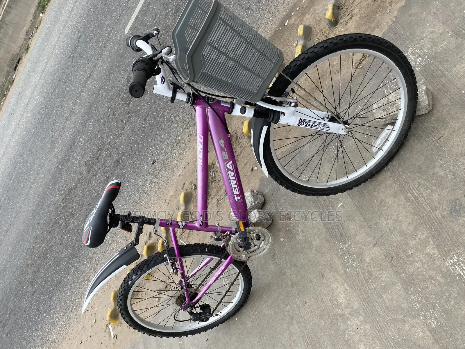 Purple Ladies Bike 24 Inches