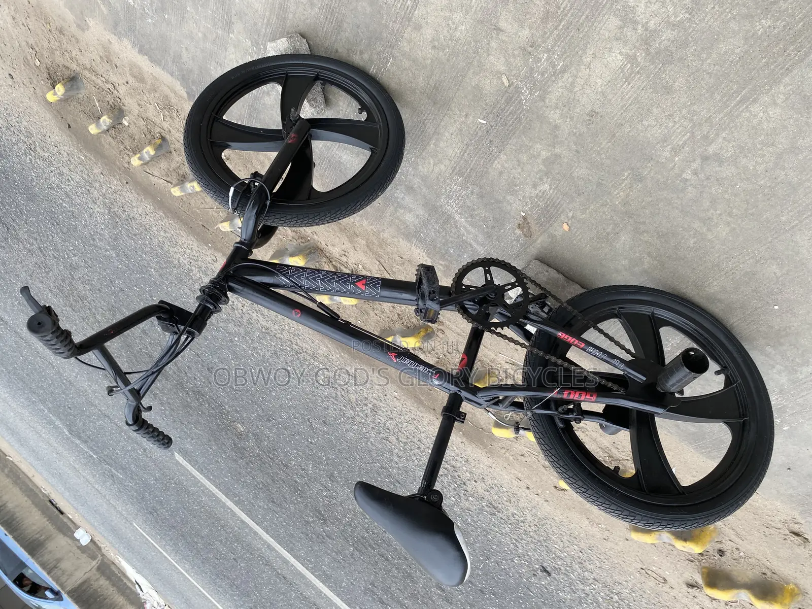 Black Perfect Rubber Rim BMX