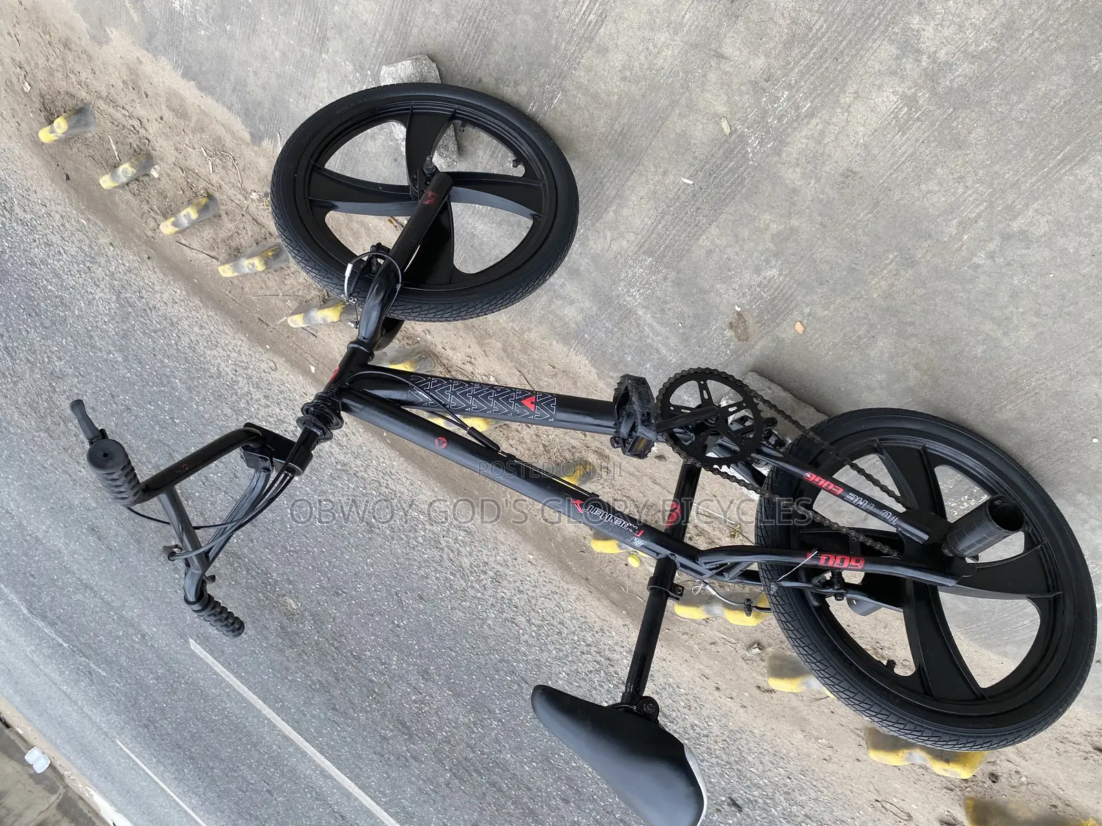 Black Perfect Rubber Rim BMX