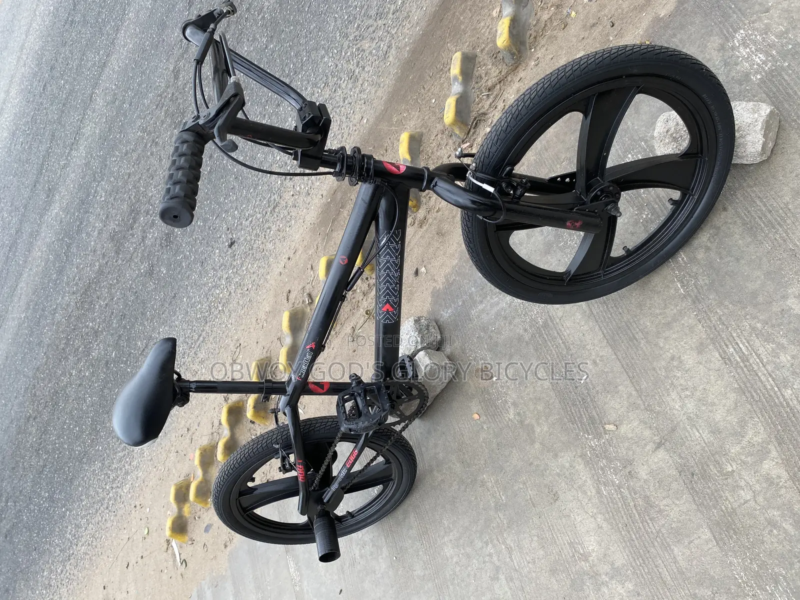 Black Perfect Rubber Rim BMX