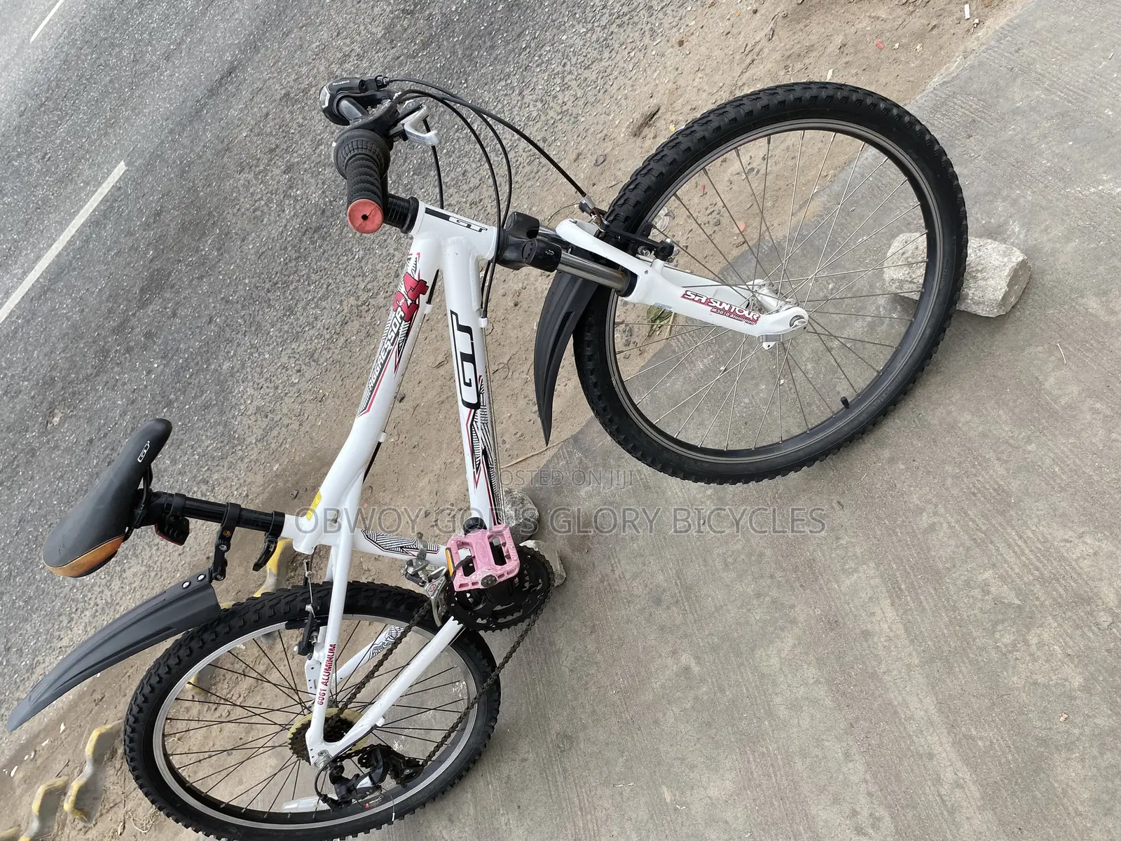 Boys Sports Bike White