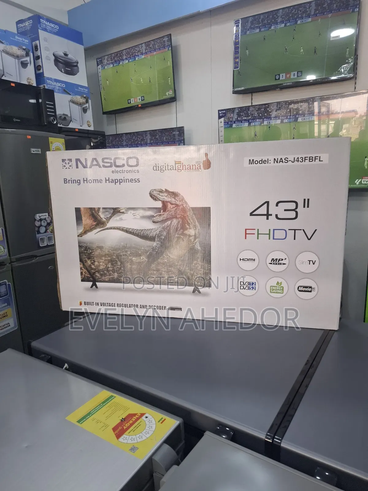 Nasco Flameless 43 Inches Digital Satellite Tv Brand New for Sale