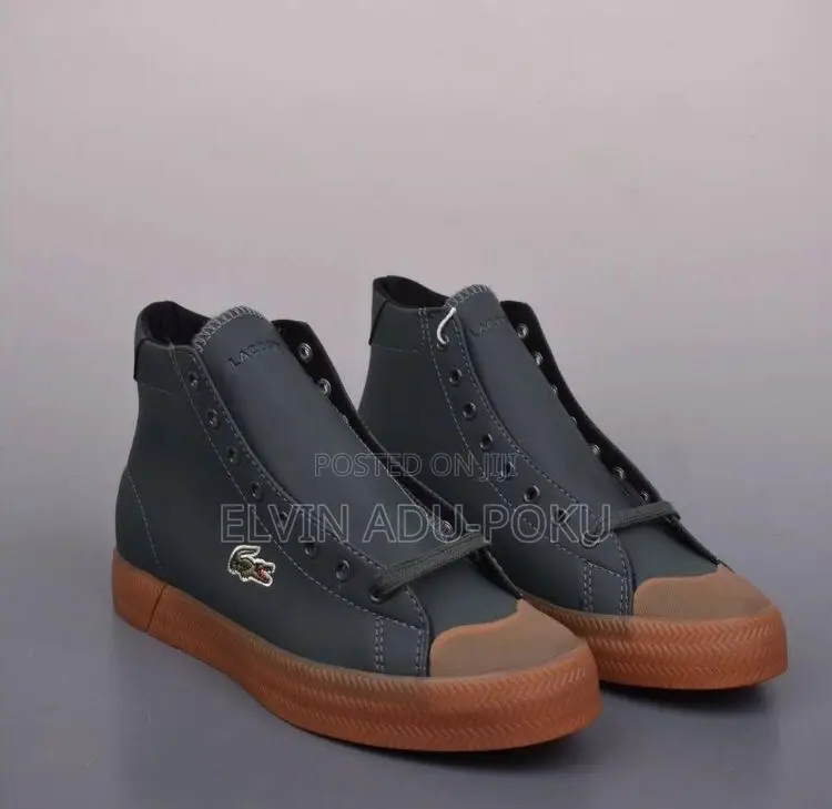 High Top Lacoste Sneaker Comes In Different Colours , Swipe >>>>>