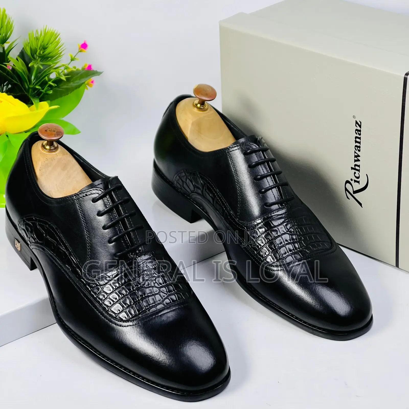 Richwanz Black Official Men Shoe