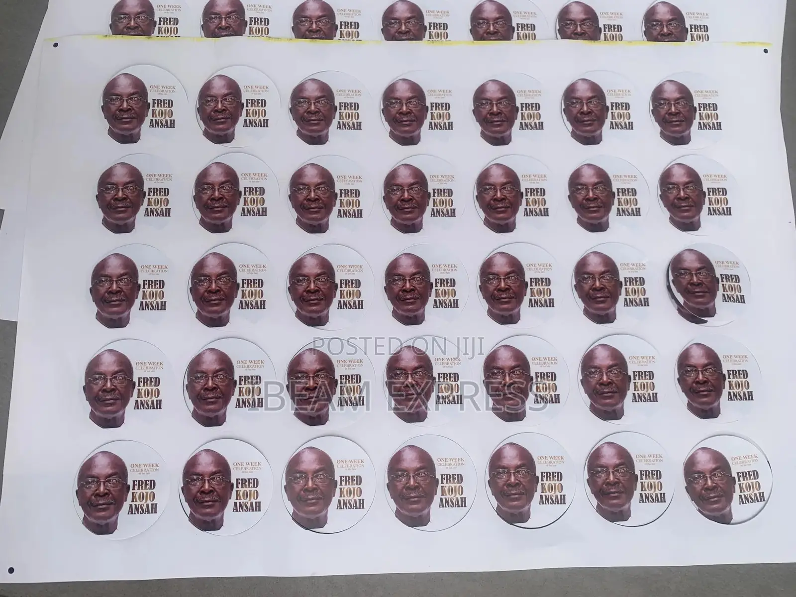 Water Resistance Paper Sticker Print And Cut (Machine Cutting)