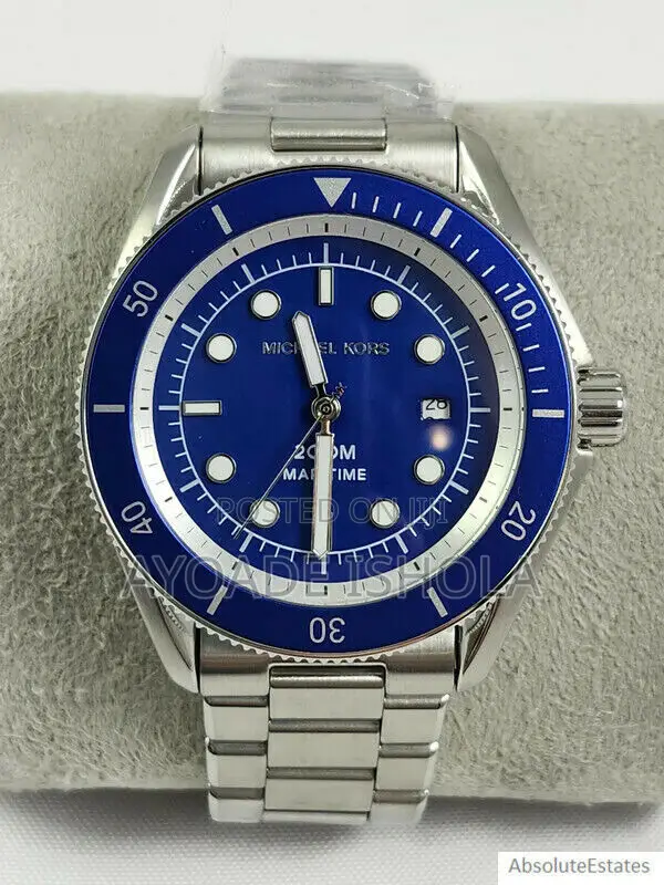 Mk9160 Oversized Maritime Silver-Tone Watch 2023 Diver Watch