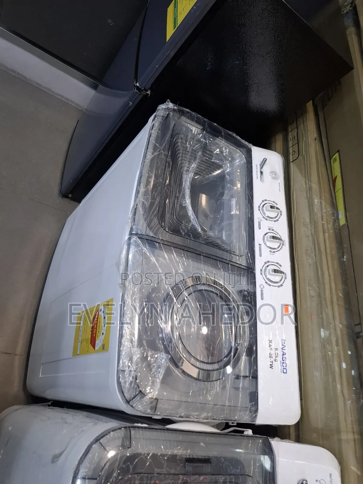 Nasco 8kg Twin Top Washing Machine Semi Automatic Available as Seen
