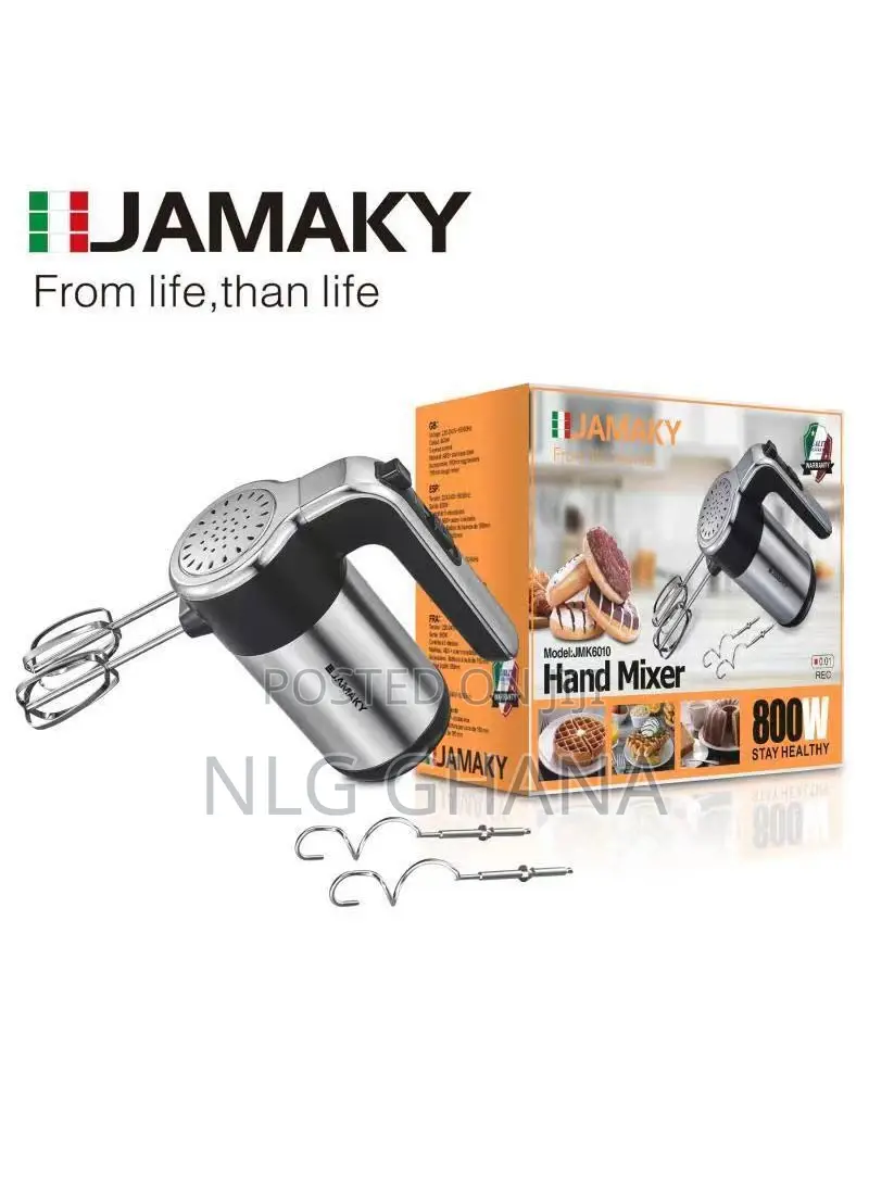 800w 5-Speed Control Abs Stainless Steel Hand Mixer Jmk6010. Ghx2115