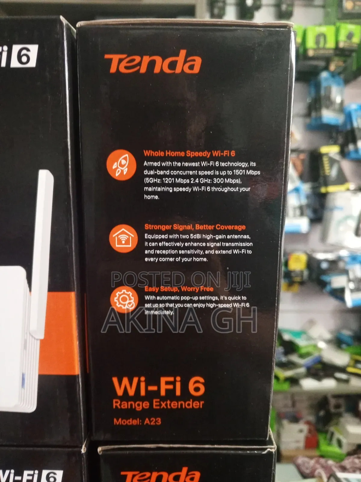 Tenda Wi-Fi 6 Ax1500 Range Extender A23