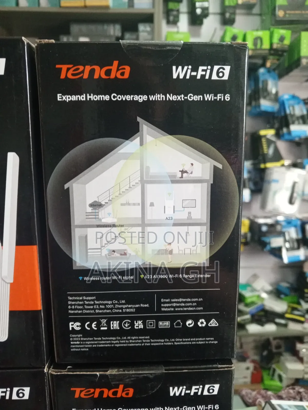 Tenda Wi-Fi 6 Ax1500 Range Extender A23