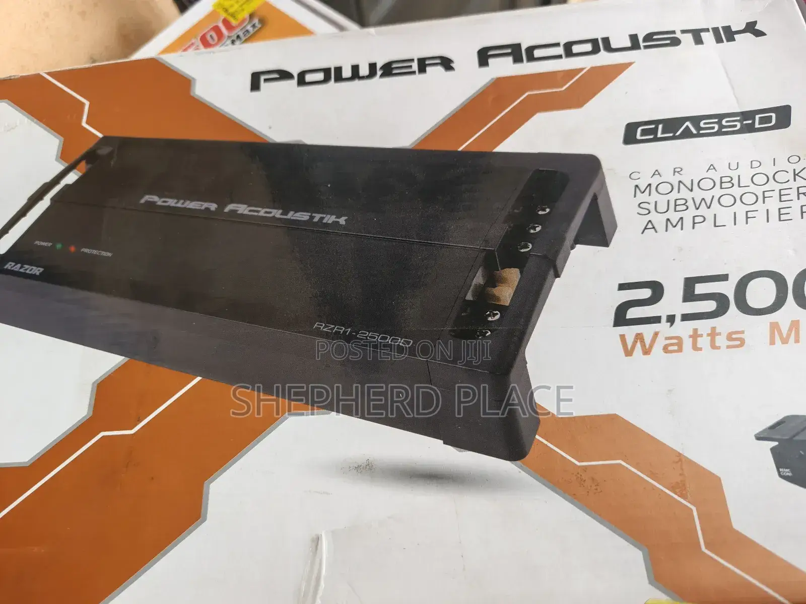 Acoustik Rzr1-2500d Class D Mono Block Subwoofer Amplifier