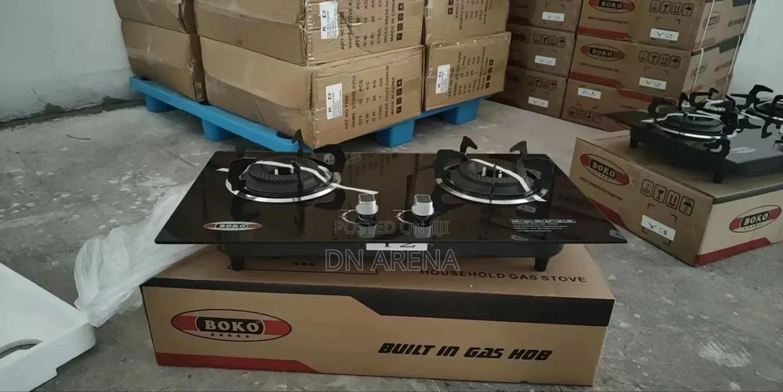 Boko Q-002 Built-in Gas Hob, a 2-Burner Household Gas Stove.