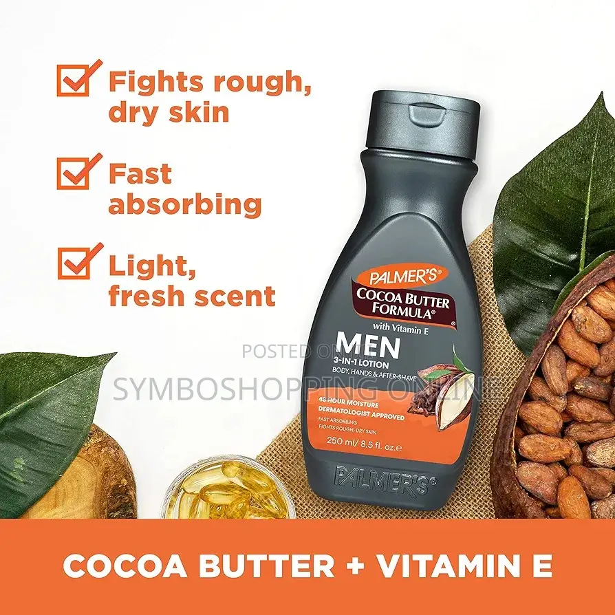 Palmers Cocoa Butter Men Body And Face Lotion, 250ml