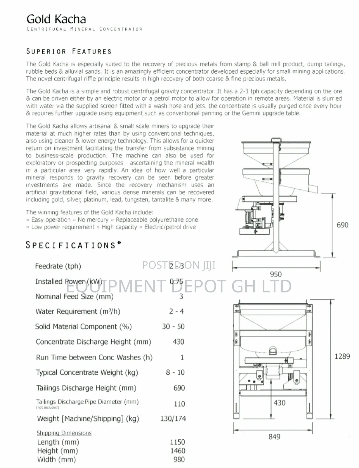 Gold Kacha Concentrator