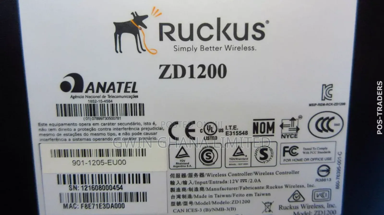 Ruckus Zonedirector 1200 Wireless Controller Zd1200 2-Port Gigabit