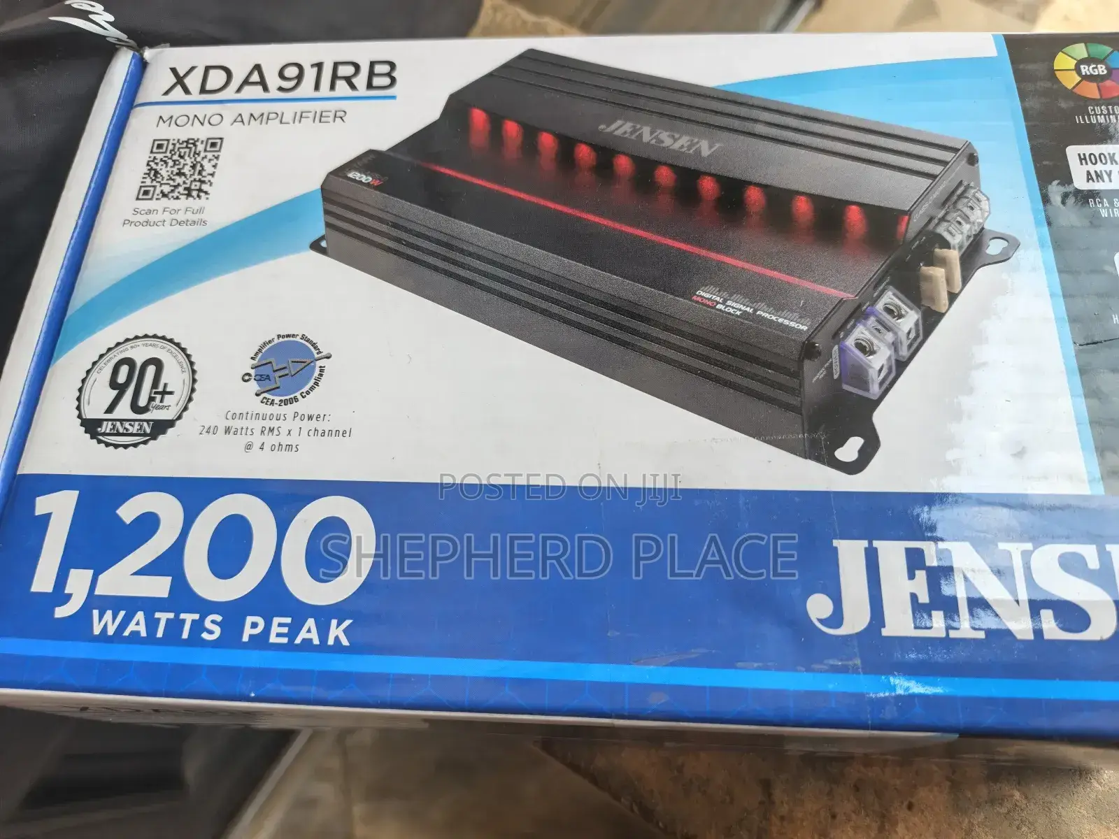 Jensen Xda91rb Class-D Mono Amplifier