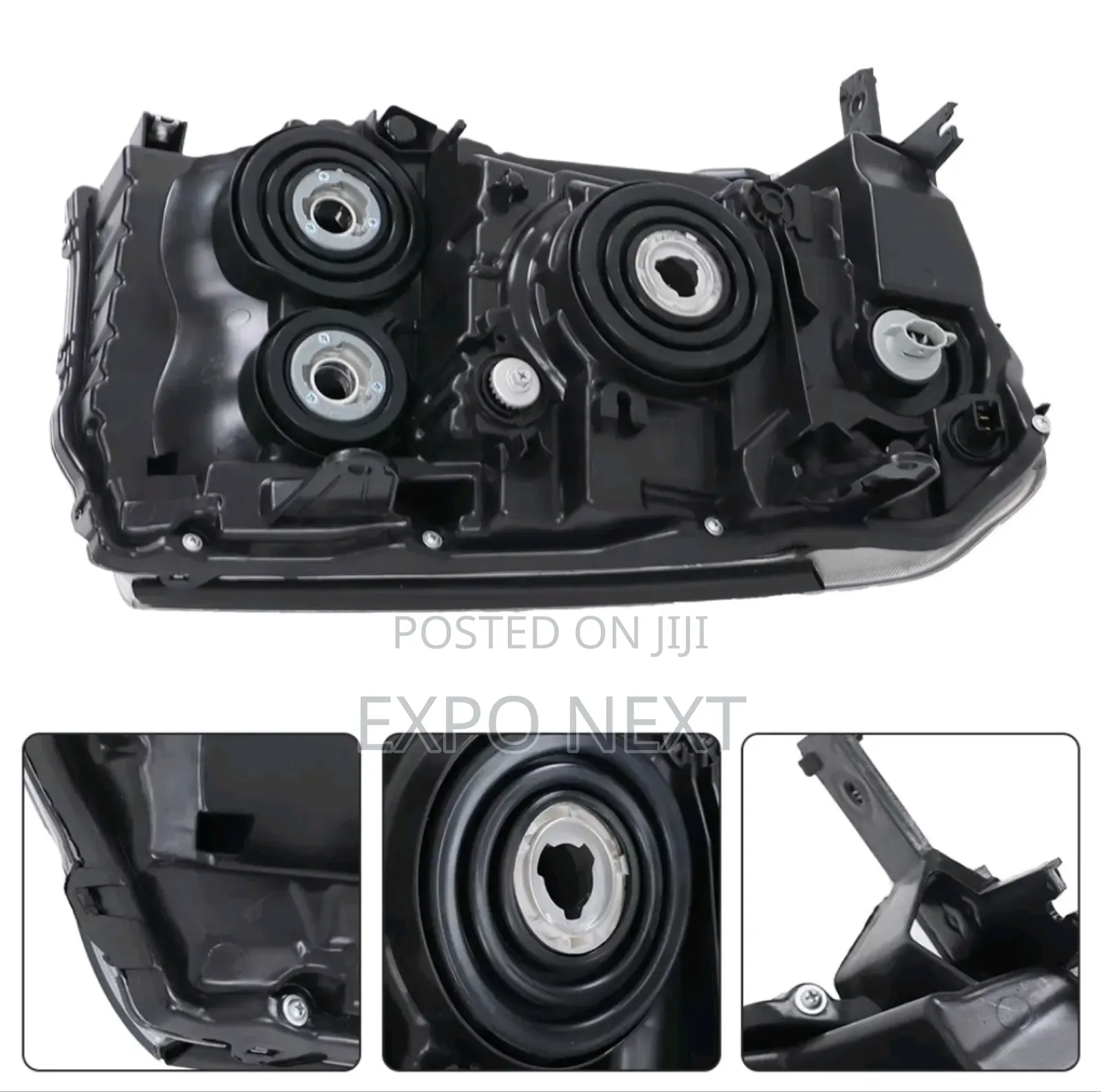 Pair Black Headlights For Honda Pilot 2009-2011 Pair