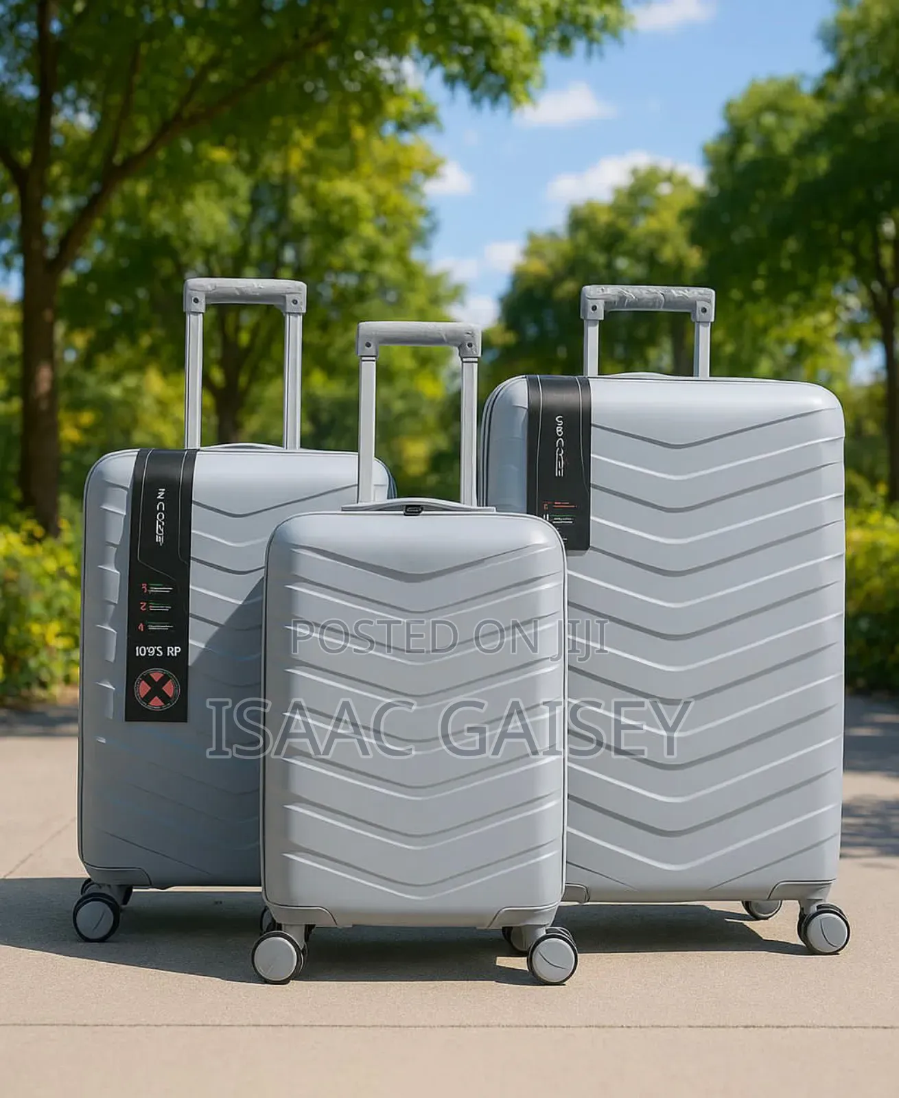 Three Set Anticrake Luggages In Different Designs