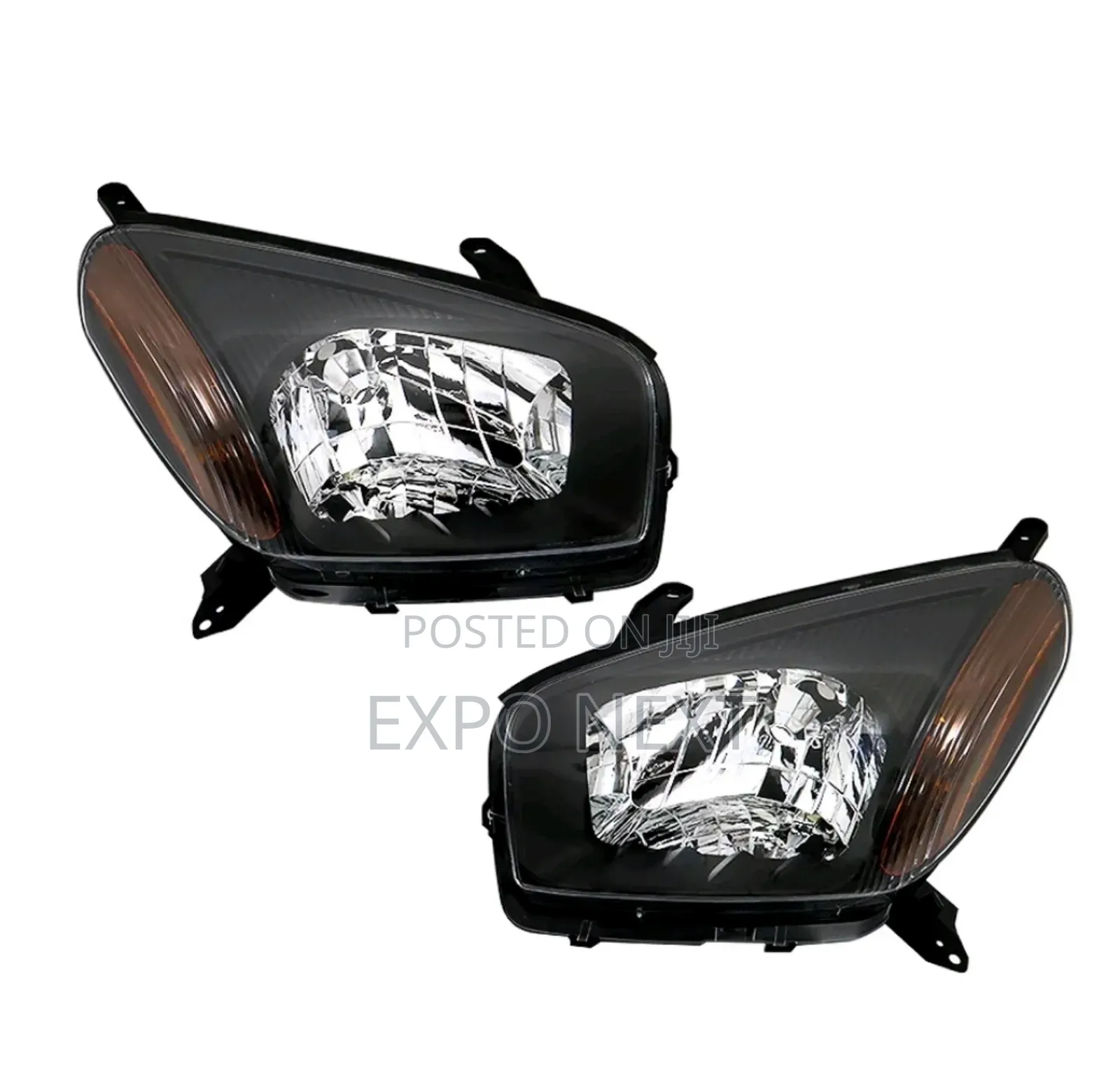 Toyota Rav4 2001-2003 Black Housing Headlights Pair