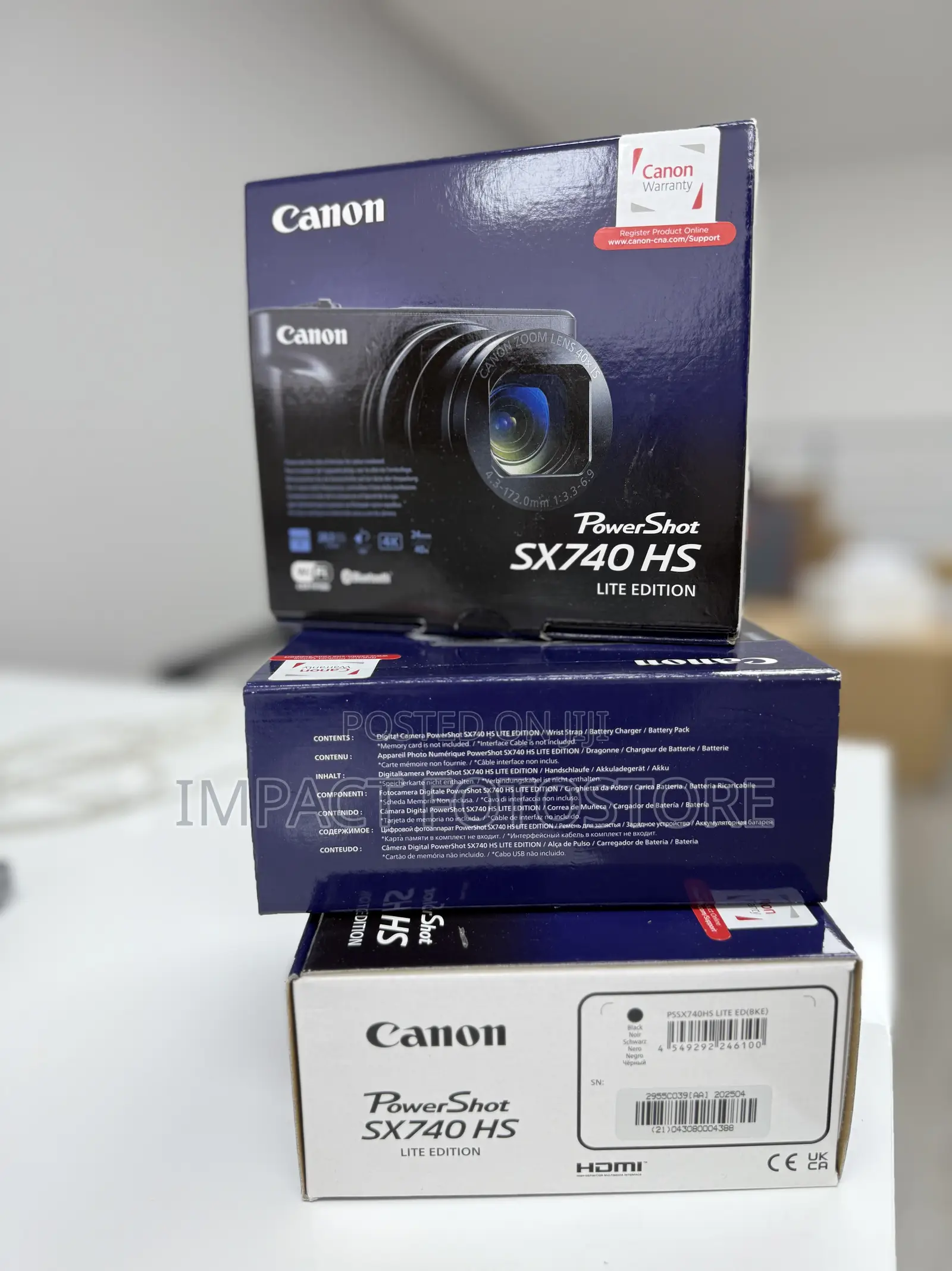 Canon Powershot Sx740 Hs Digital Camera (Black)
