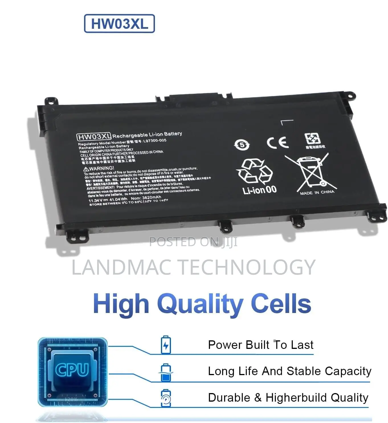 Hw03xl Battery Replacement for Hp Pavilion