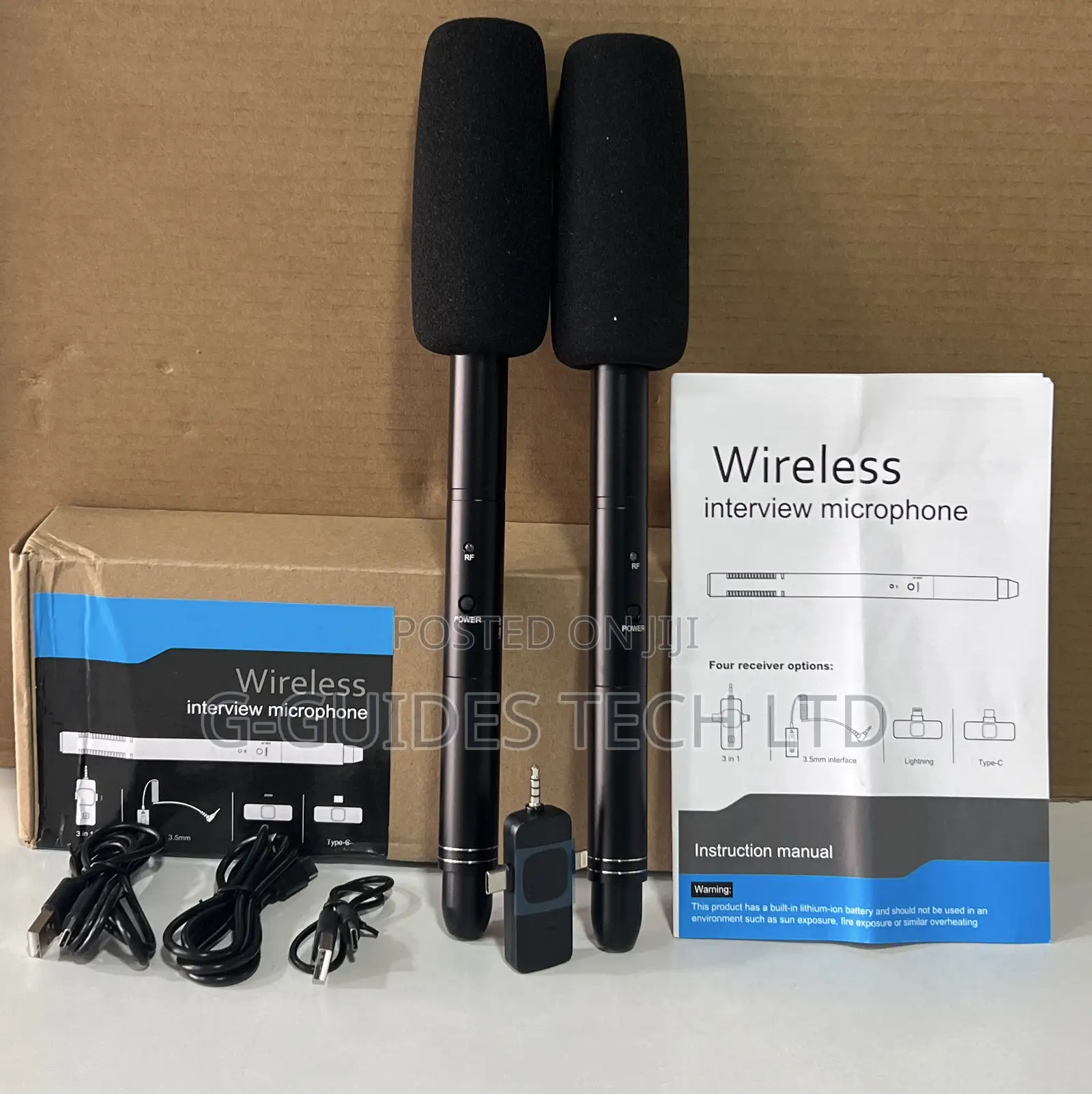 3 in 1 Wireless Interview Microphone Handheld Mic Outdoor