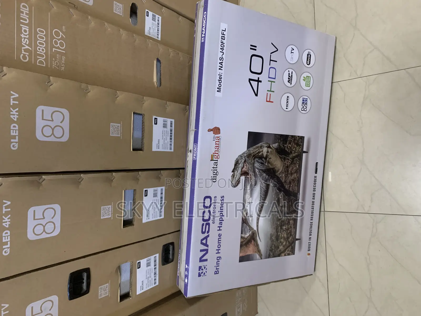 Nasco 40”Digital Satellite Hd Very Slim Tv