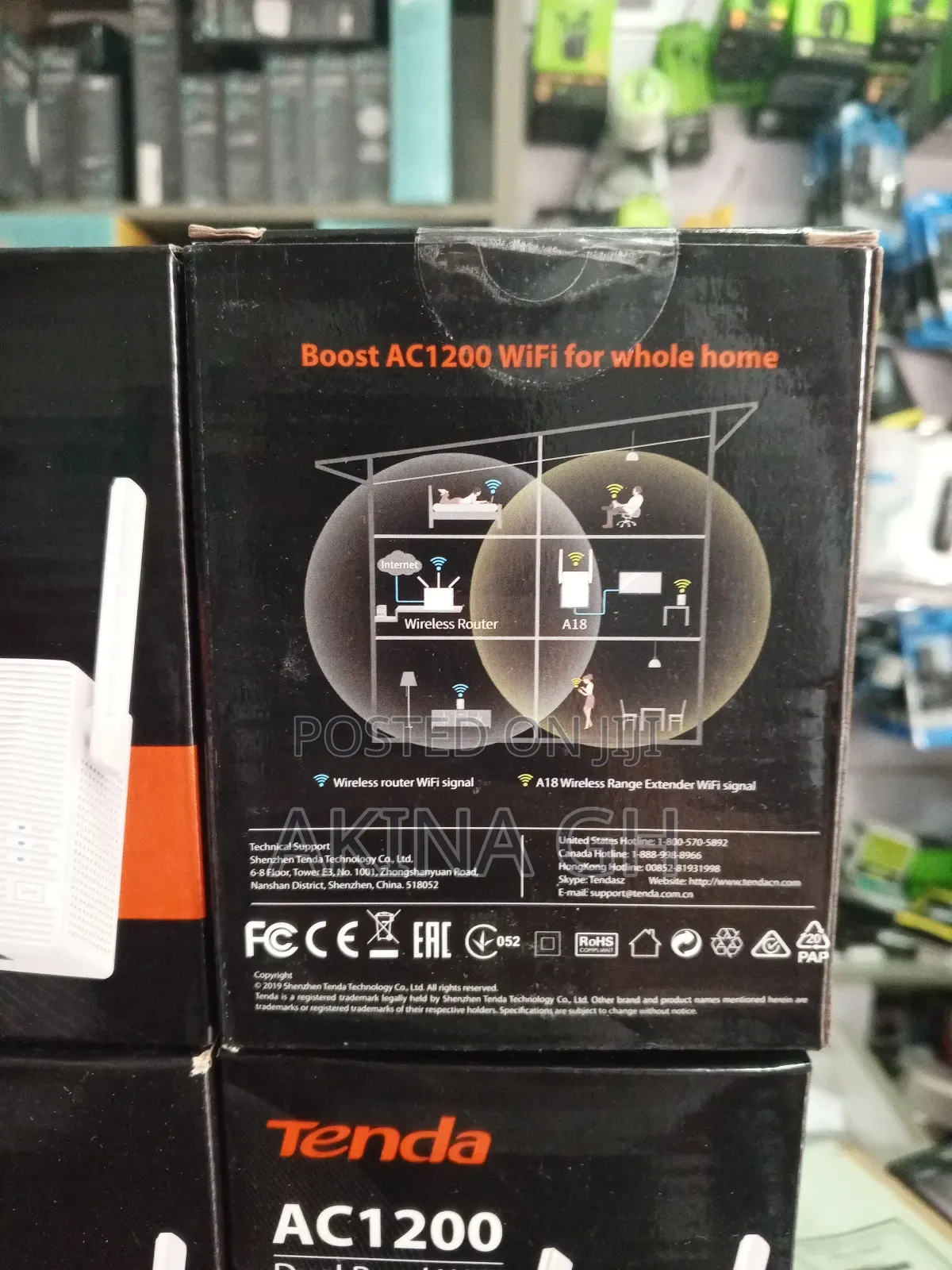 Tenda Ac1200 Dual Band Wifi Repeater A18
