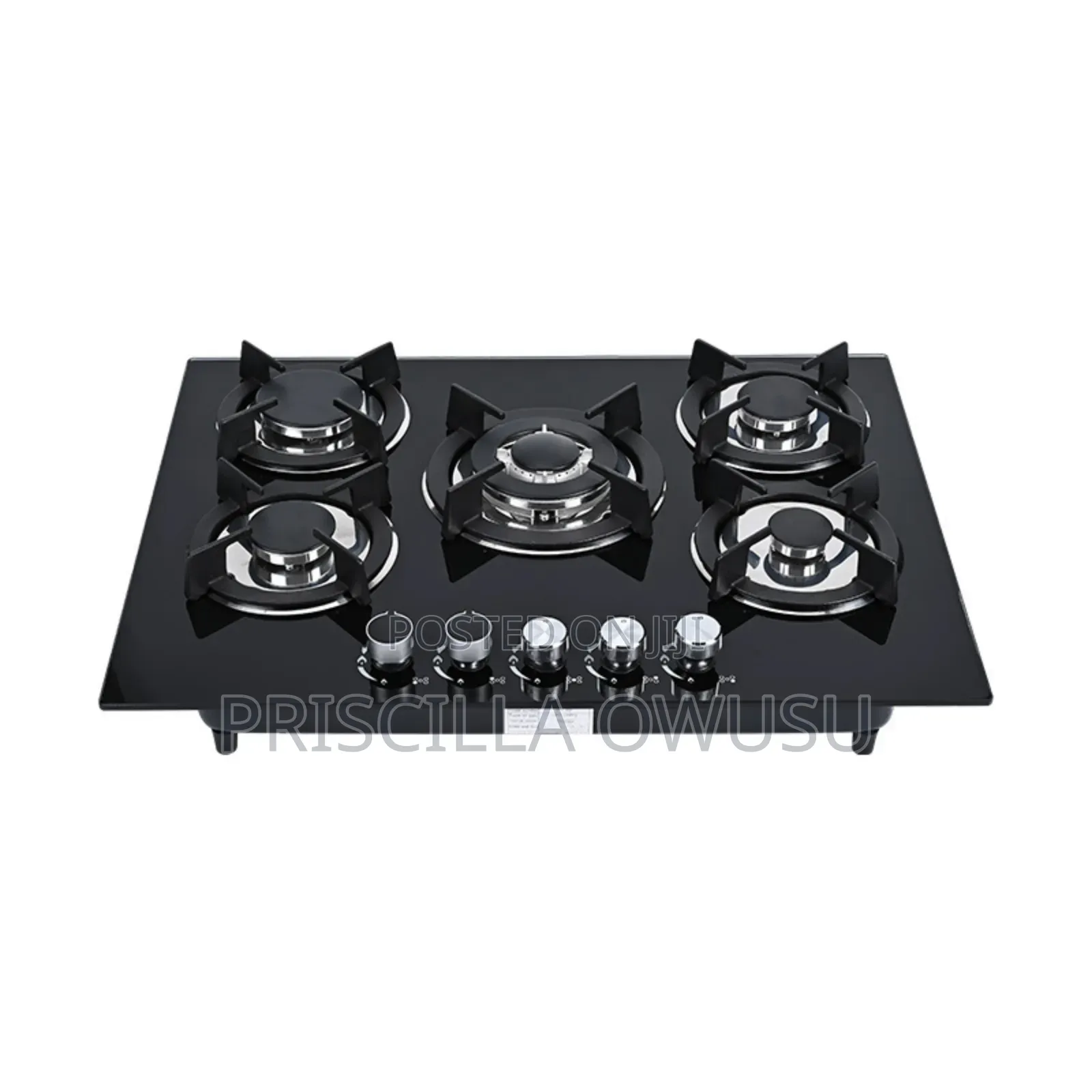5 Burner Glass Inbuilt Gas Cooker
