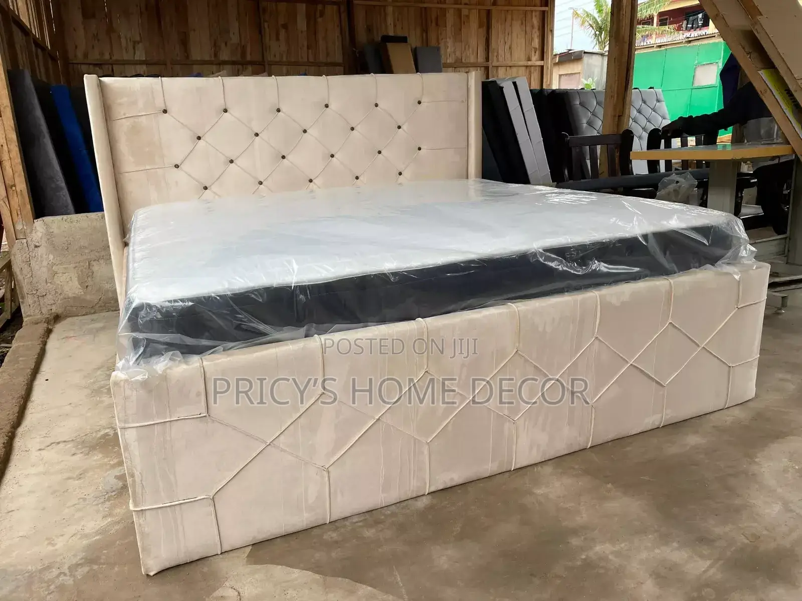 Elegante Queen Size Bedframe With Mattress Available in All Sizes