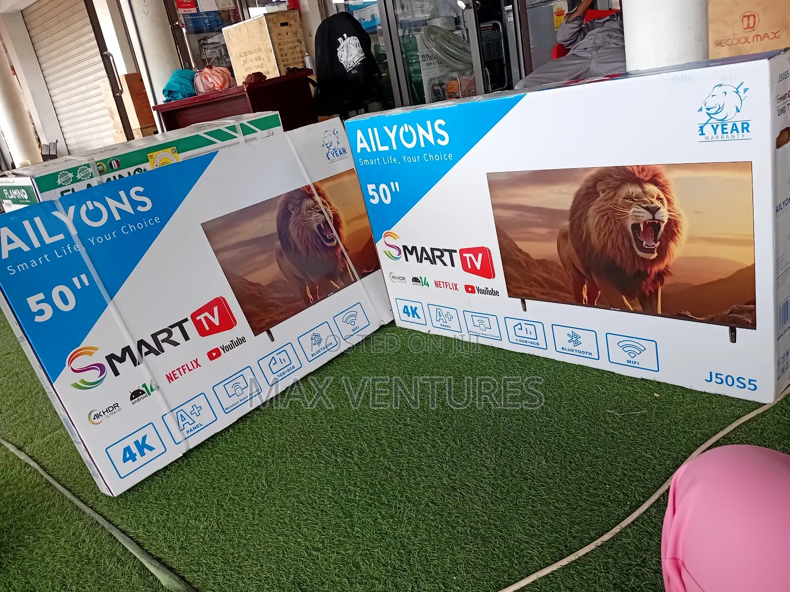 50 Inches Tv Smart Android 14 Ultra Hd Frameless Slim Tv Digital