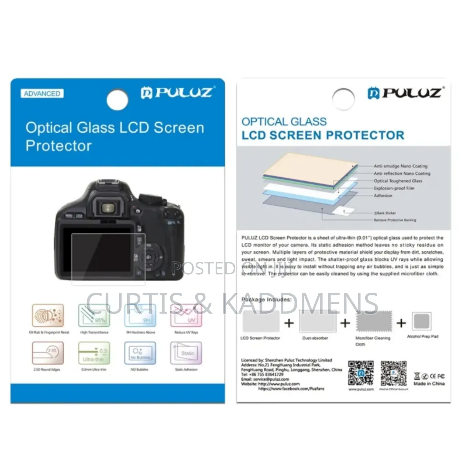 Optical Glass LCD Screen Protector Available for All Canon Cameras