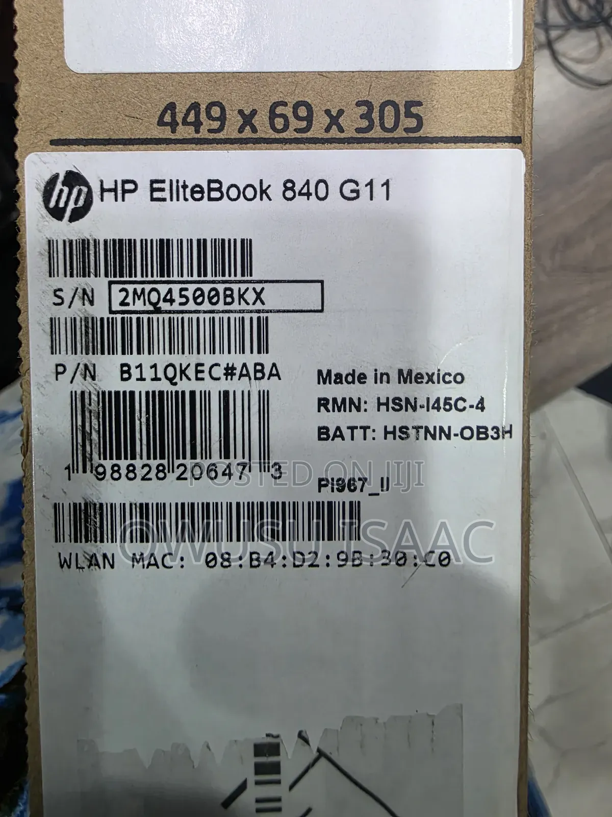 New Laptop HP EliteBook 840 G11 16GB Intel Core Ultra 5 SSD 256GB