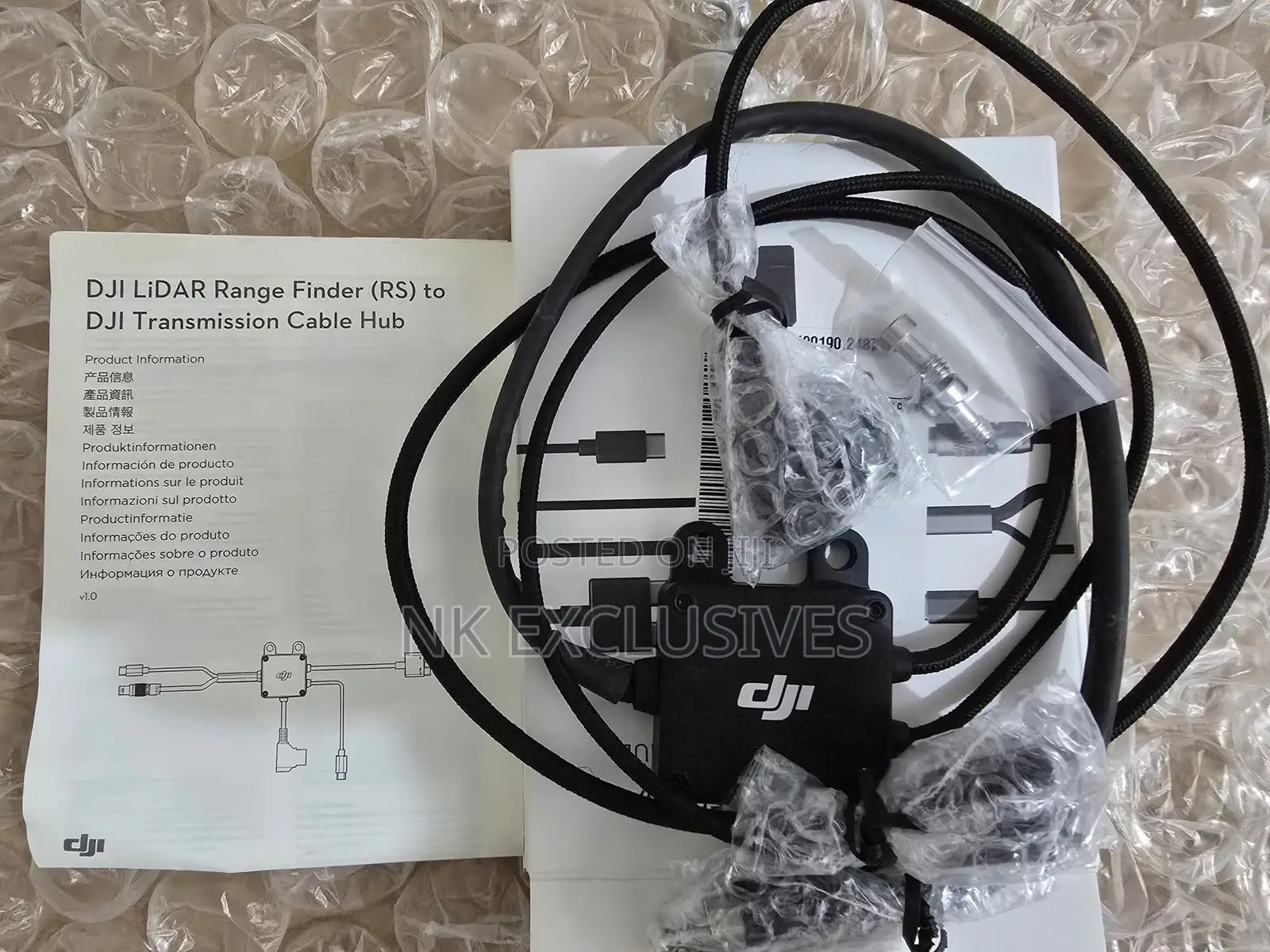 Dji Lidar Range Finder to Transmitter Cable Hub