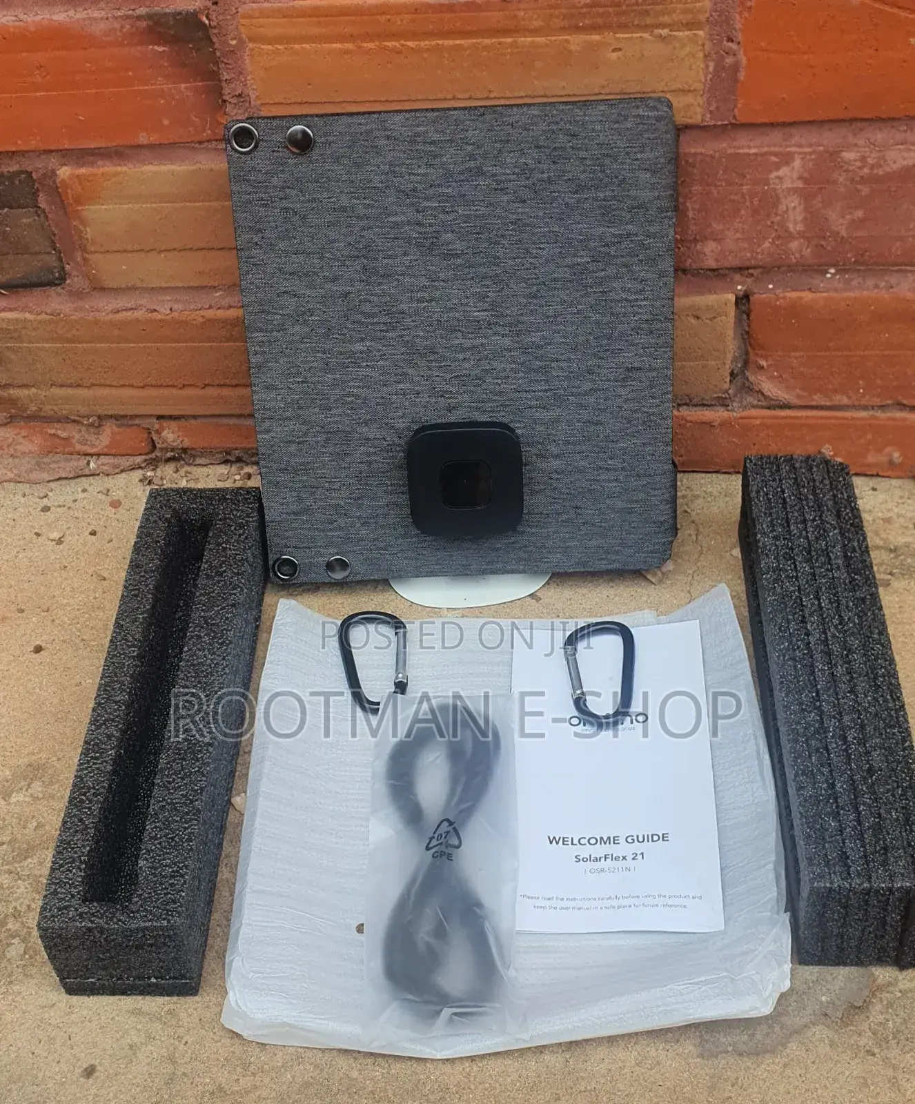 Quality Solar Charger From Oraimo 21watts Type C and Usb