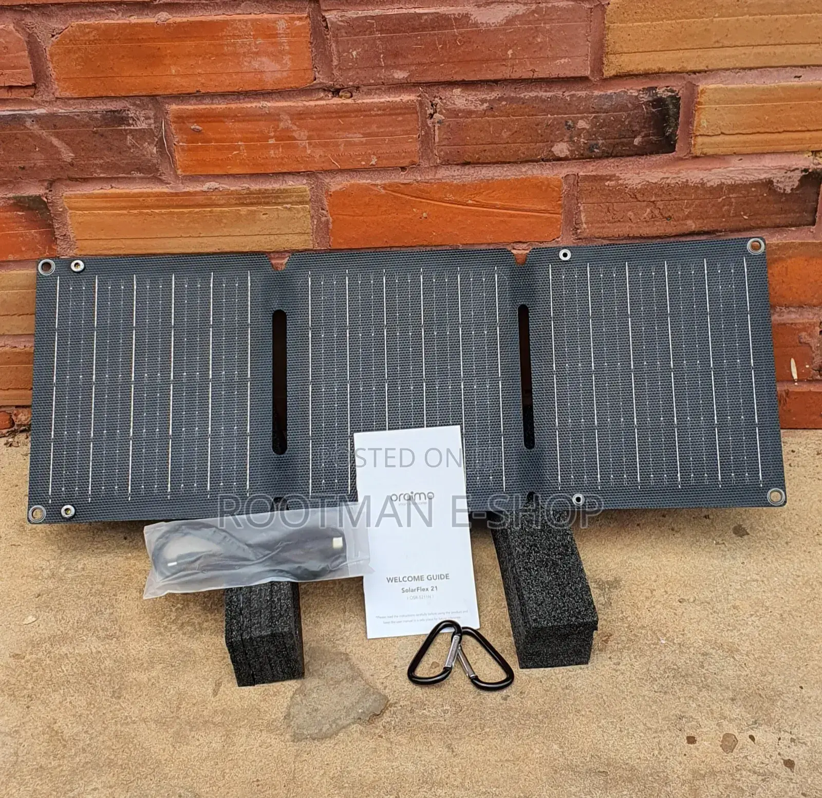 Quality Solar Charger From Oraimo 21watts Type C and Usb