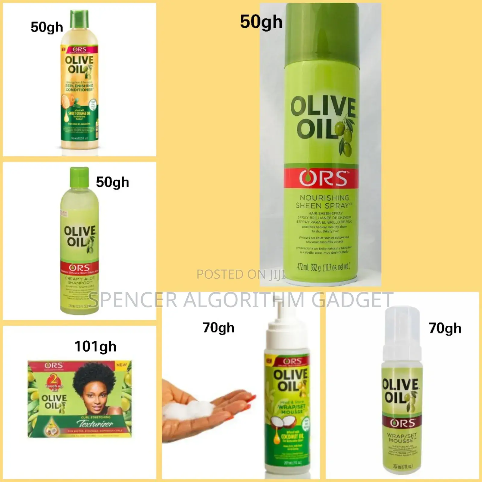 Ors Olive Oil Shampoo/Conditioner/Mouse/Sheen Spray/Texturizer