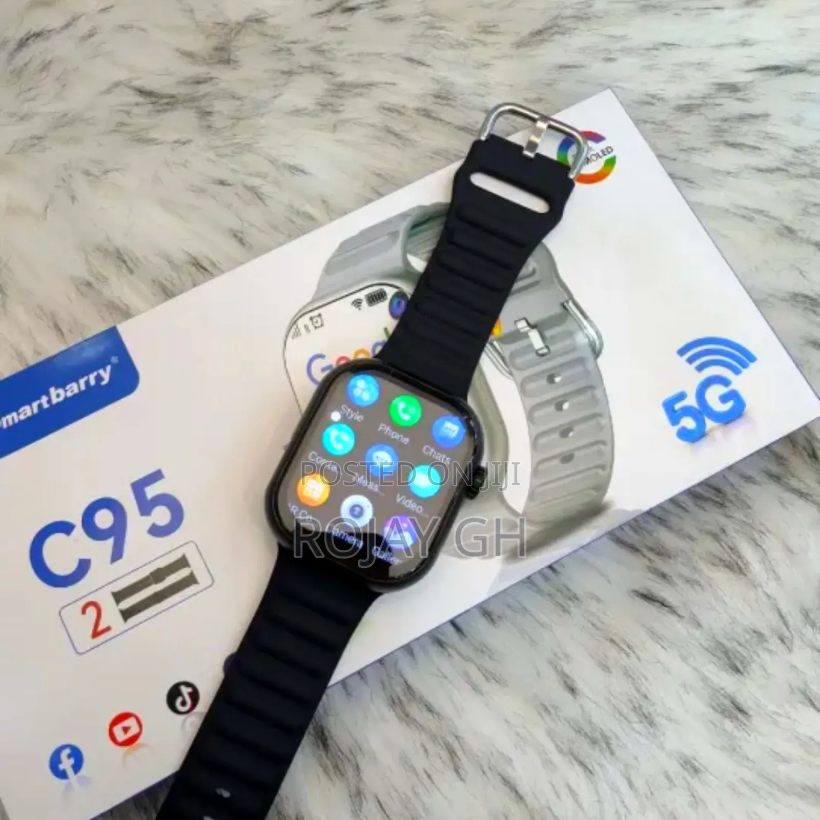 C95 Ultra Android 4g Sim Rotating Camera Smart Watch 4gb/64gb Memory