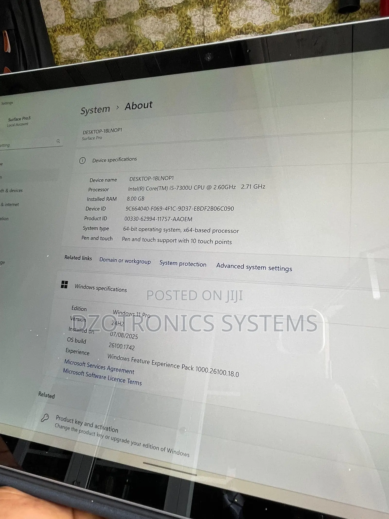 Laptop Microsoft Surface Pro 5 8GB Intel Core i5 SSD 256GB