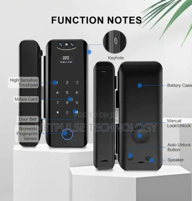 X215 Smart Lock for Glass Doors