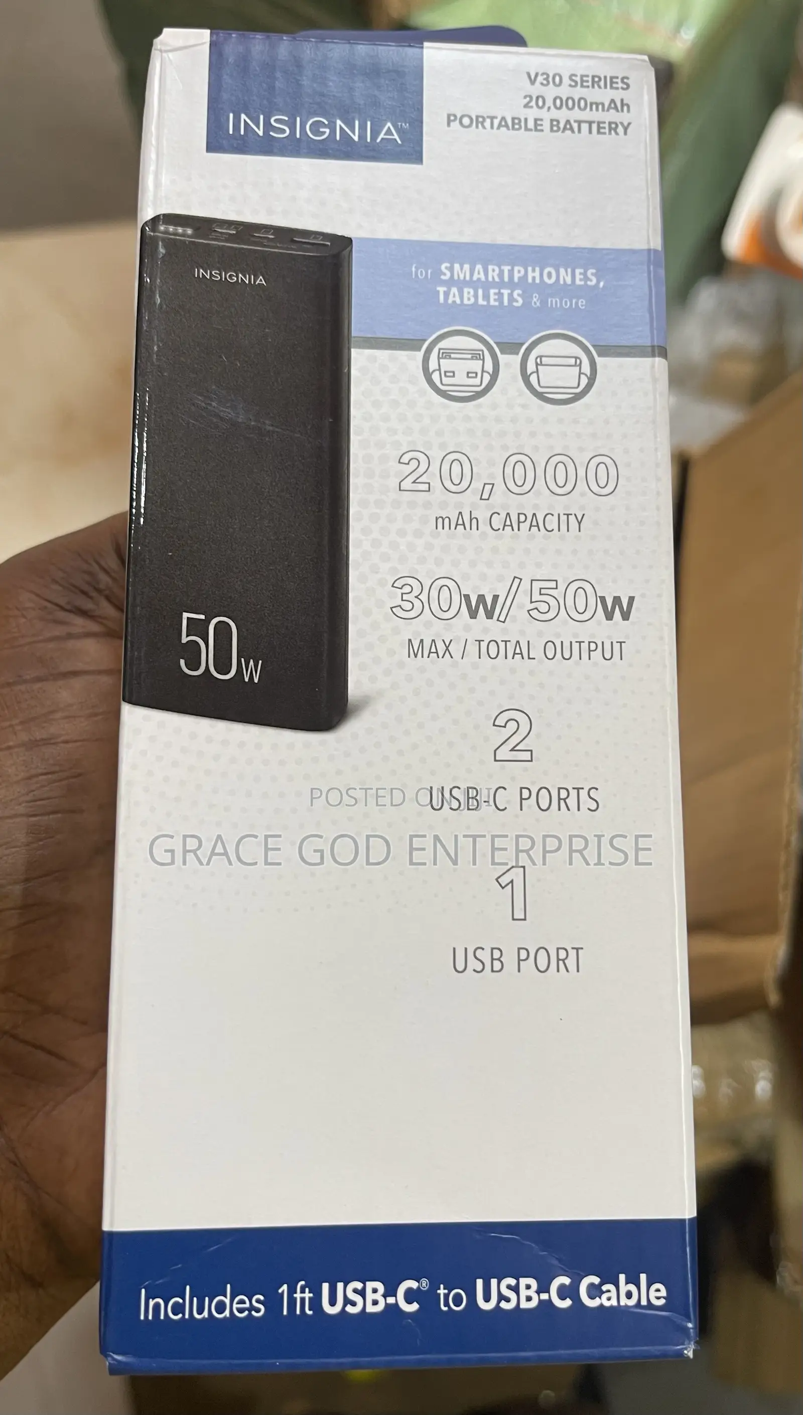 Original Insignia 20000mah 50w Power Bank (Germany)