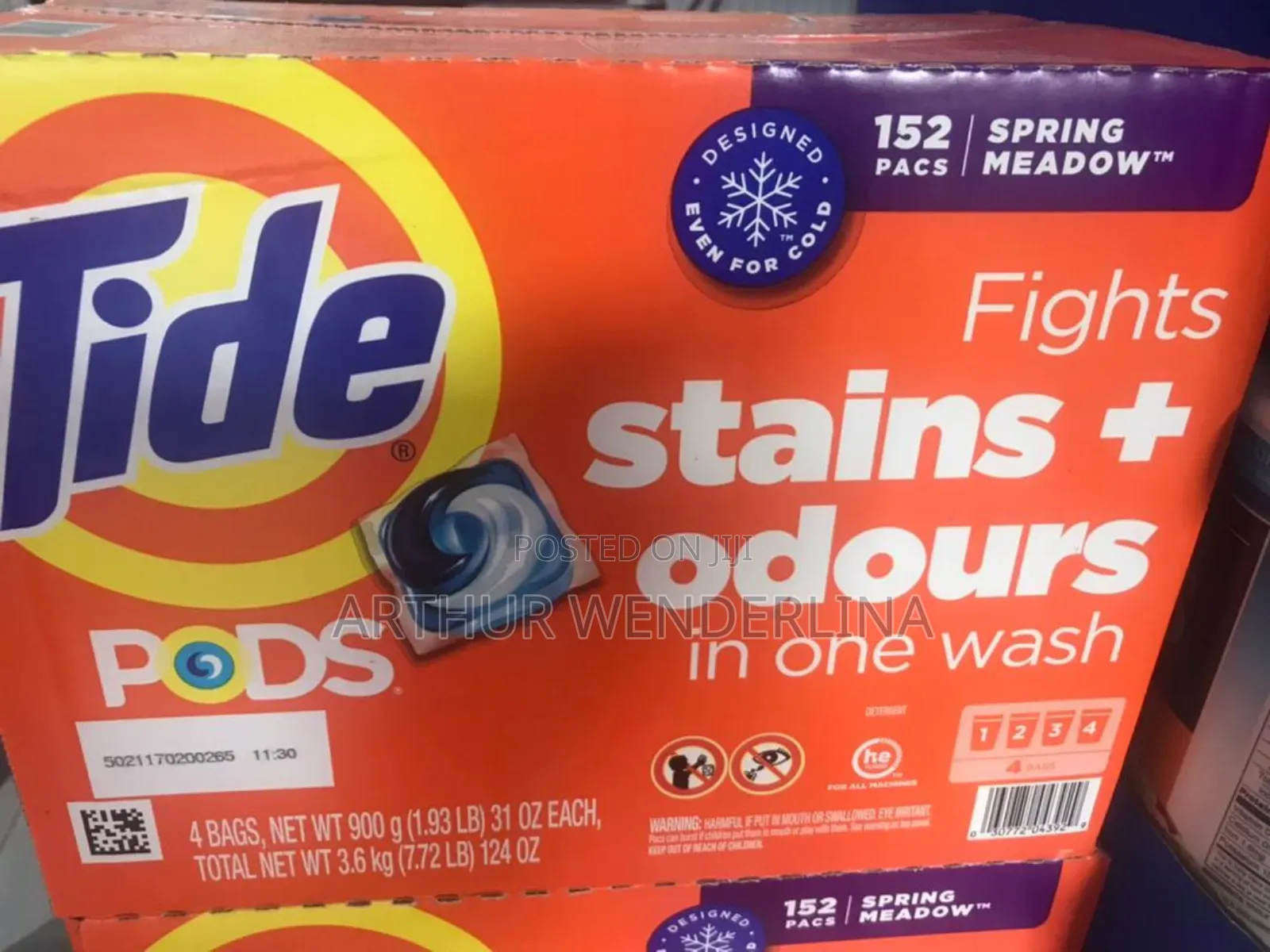 Tide Pod in the Box Fights Stains Plus Odour