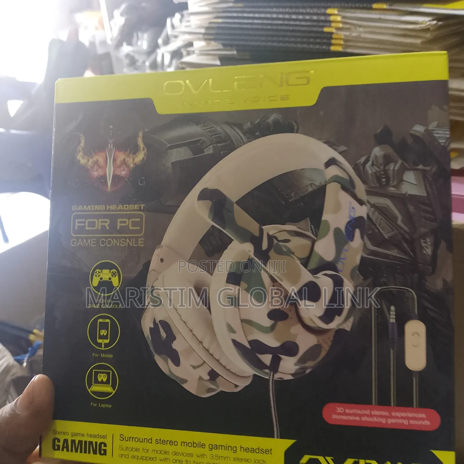 Mic Gaming Headset With Pin