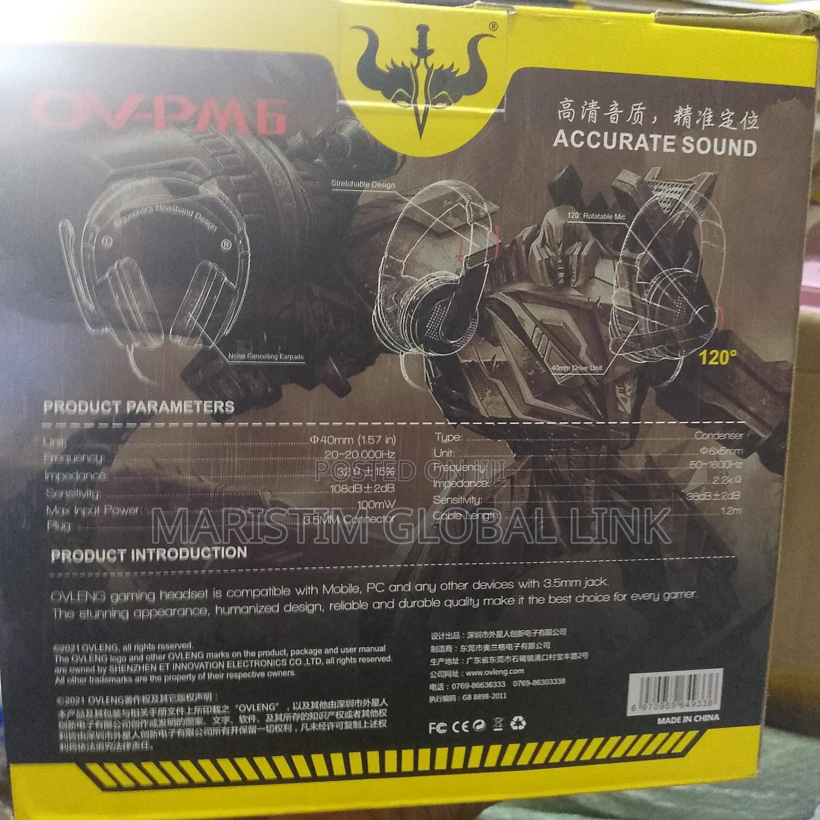 Mic Gaming Headset With Pin